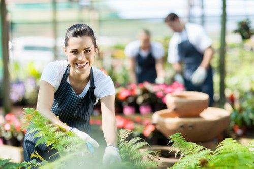 Protective equipment laid out for gardeners